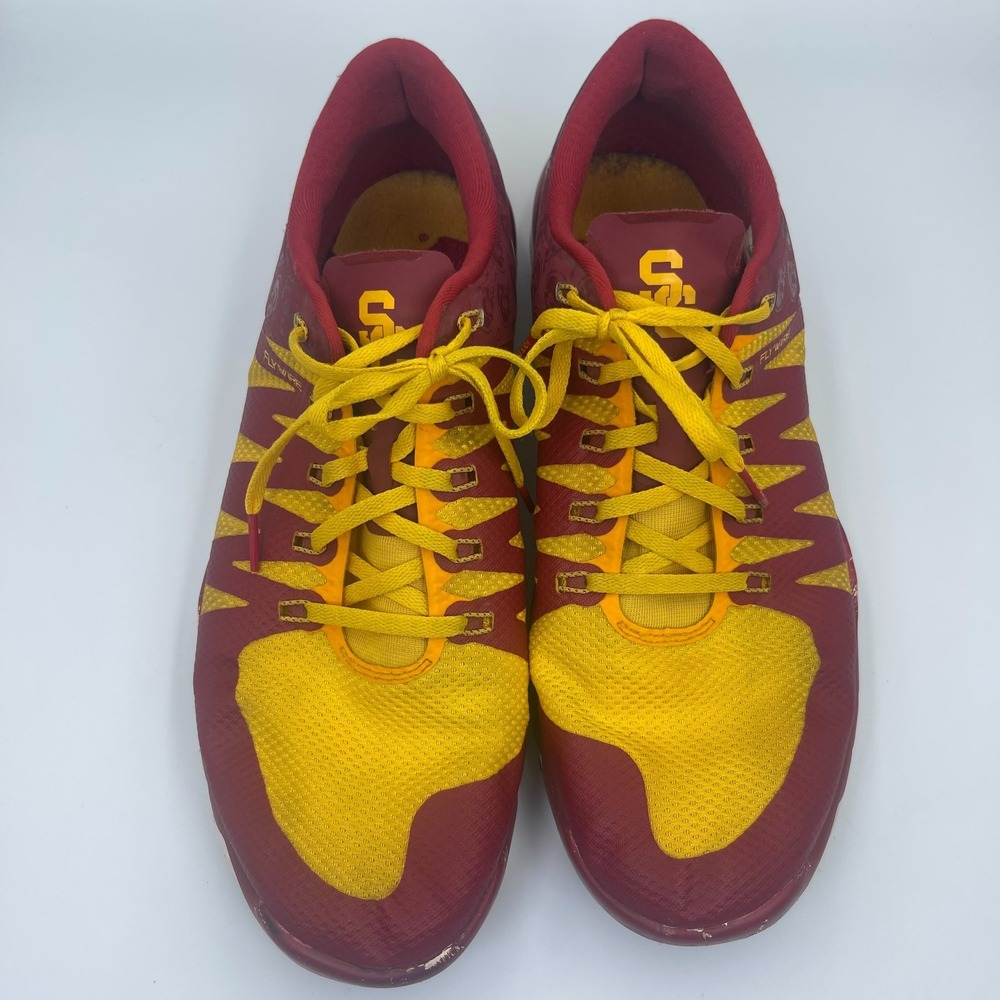 Nike Free Trainer 5.0 V6 AMP USC Trojans Men's 14 Cardinal Gold Training Shoes